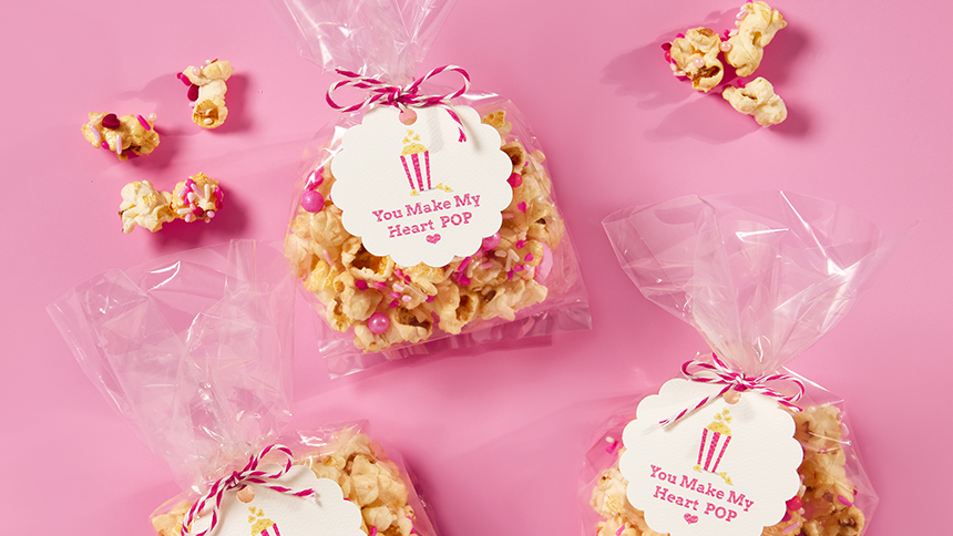 Popcorn Valentines Gift