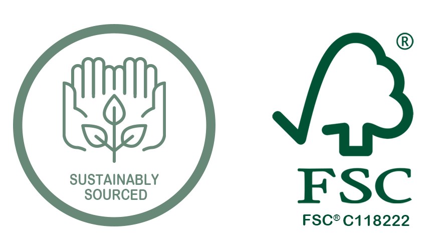 Sustainably sourced - FSC number