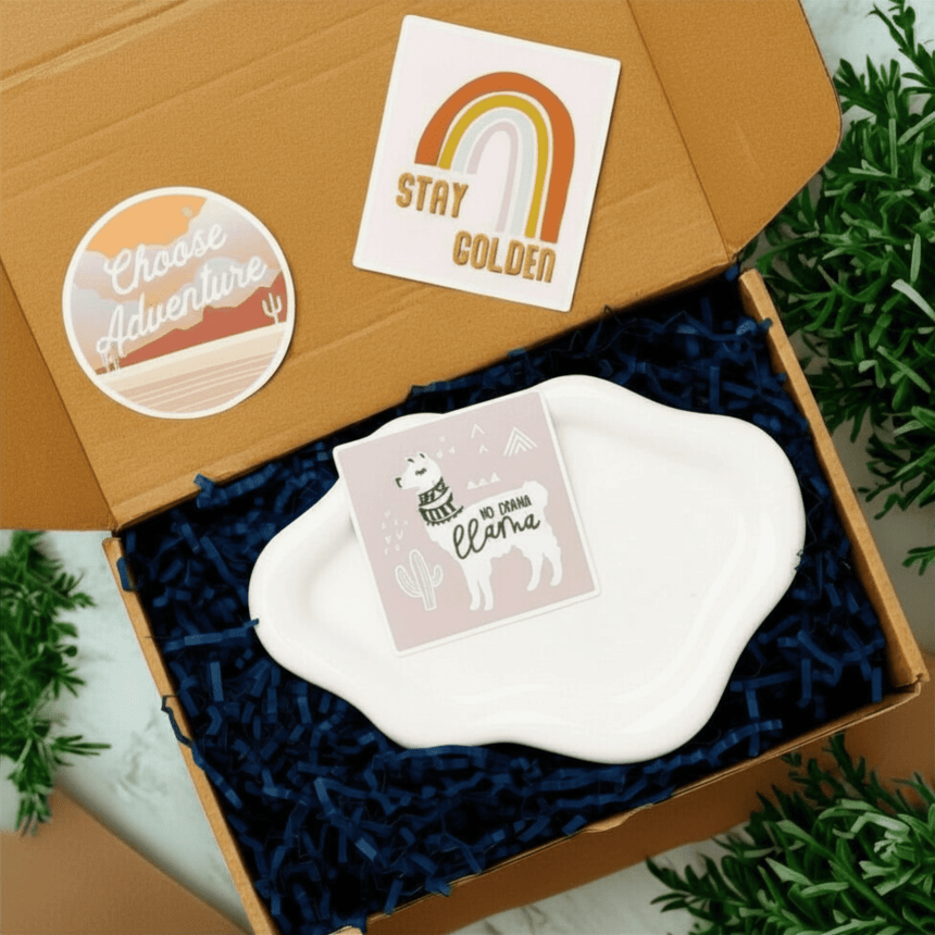 Stickers in package for plate