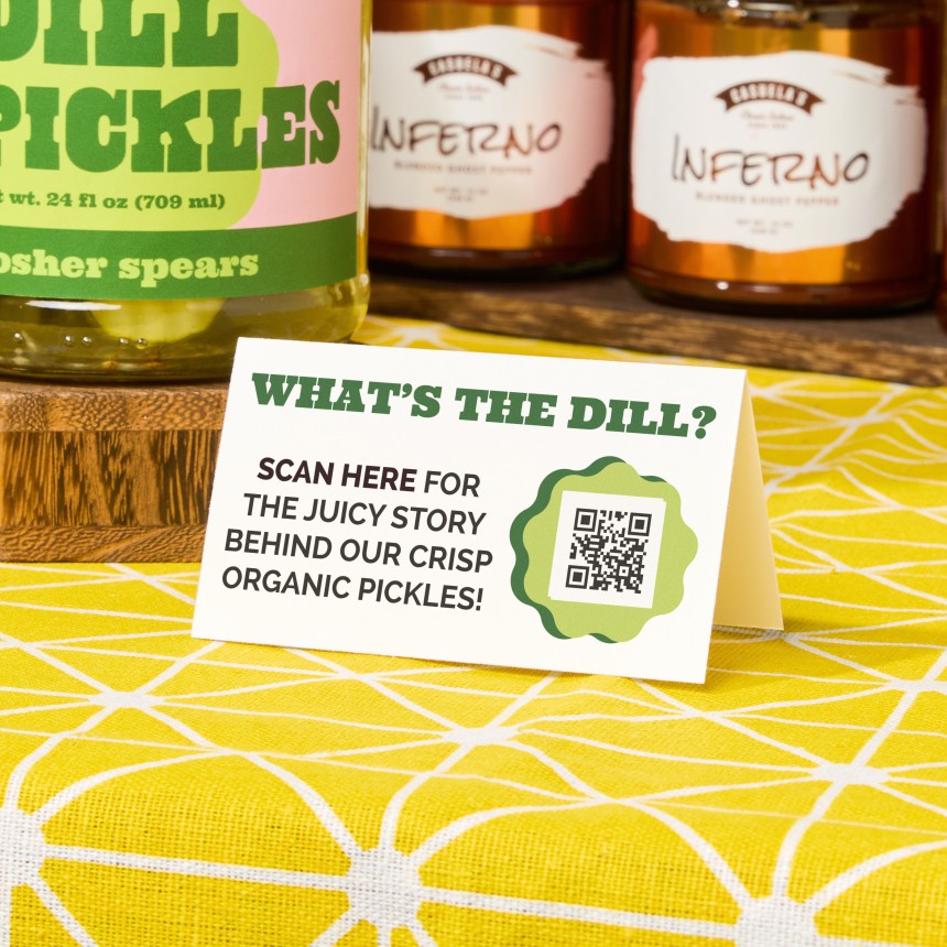 QR Code Folded Cards