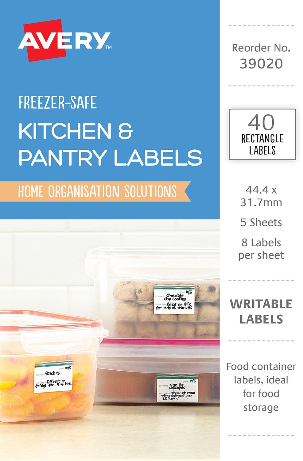 Freezer-Safe Kitchen Labels | 39020 | Avery Australia