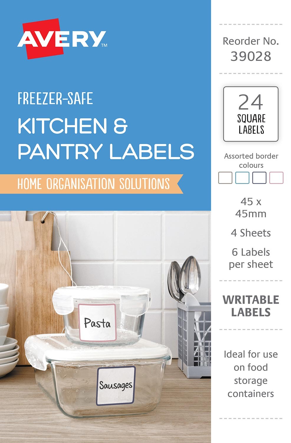 Freezer-Safe Kitchen Labels | 39028 | Avery Australia