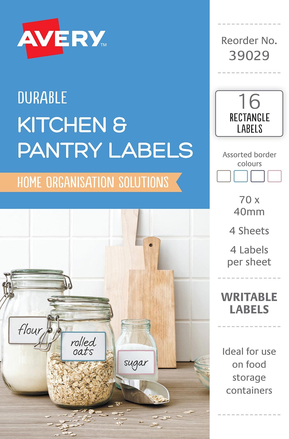 Durable Kitchen Labels 39029 Avery Australia