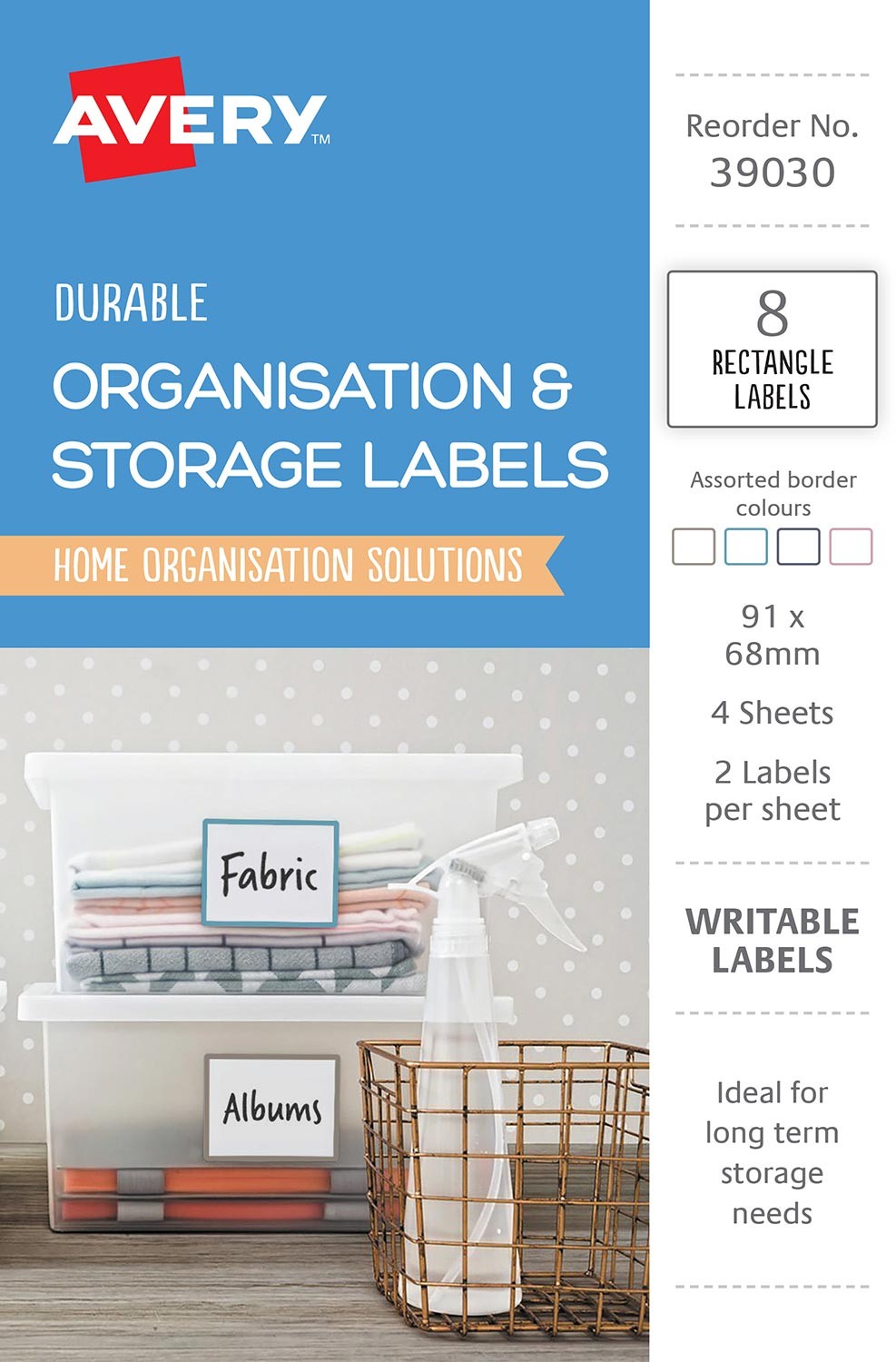 Durable Storage Labels | 39030 | Avery Australia