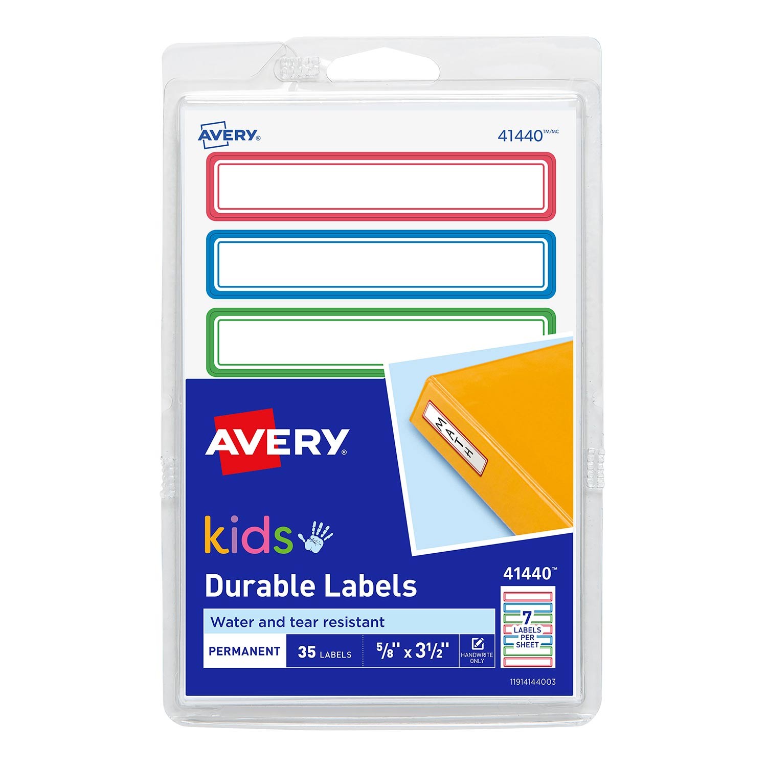 Avery removable durable labels