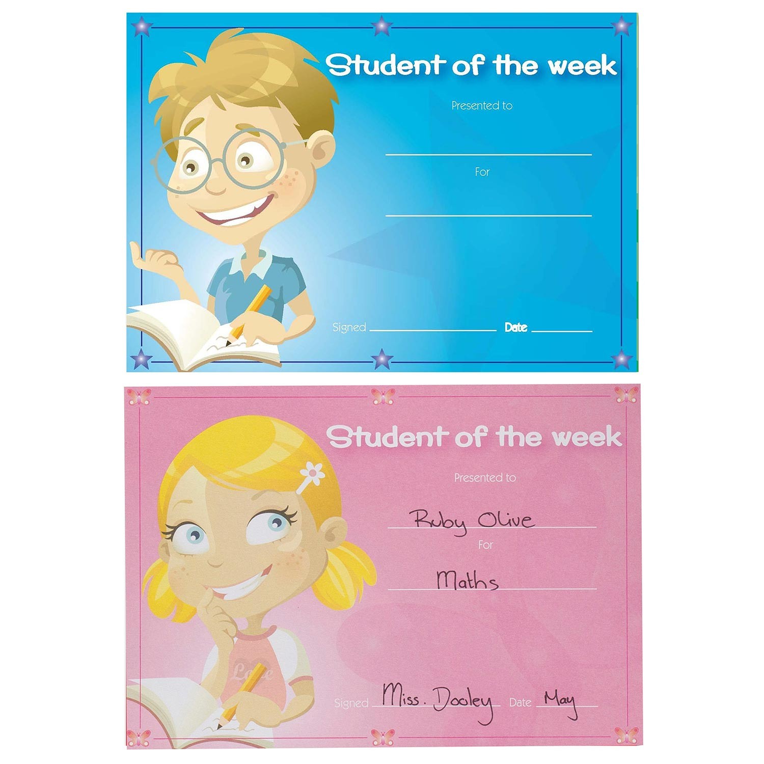 merit certificates