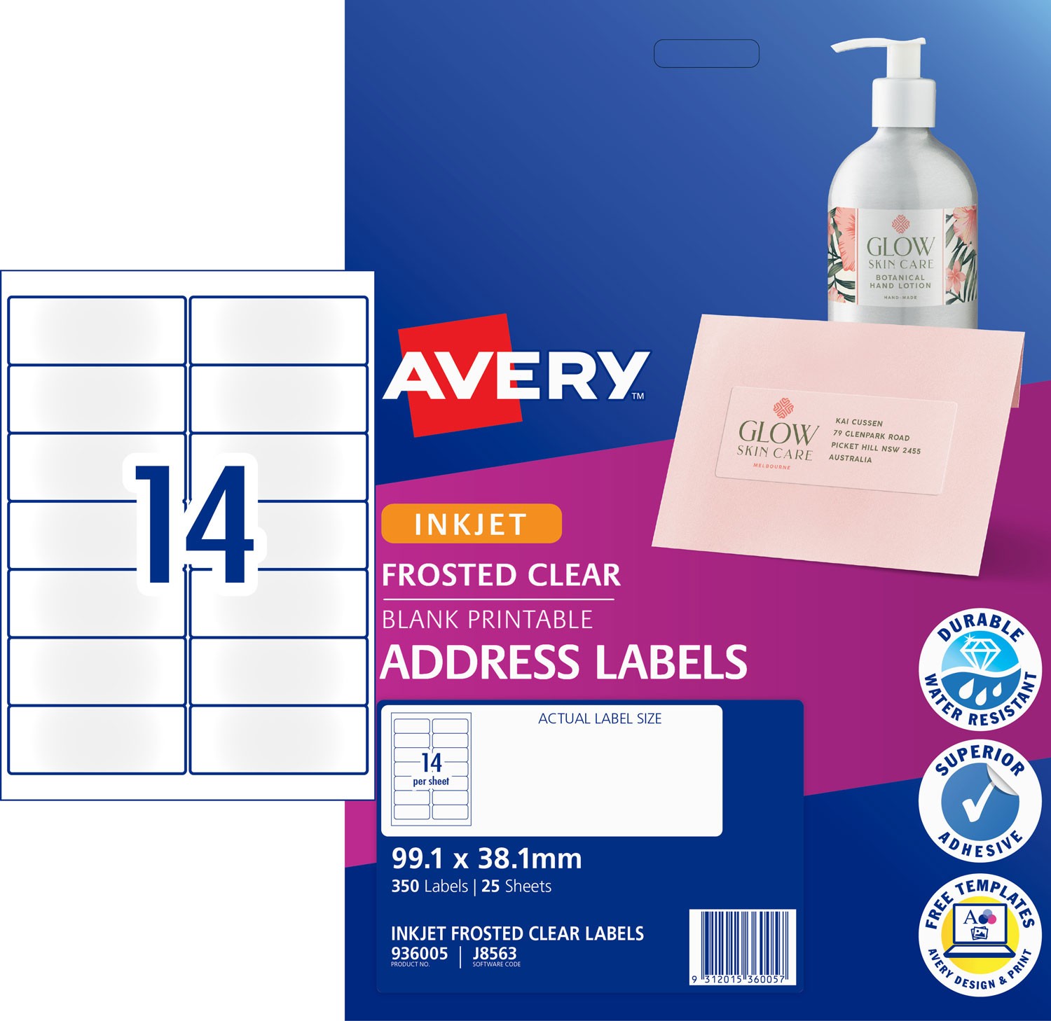Avery Clear Printable Labels Printable World Holiday