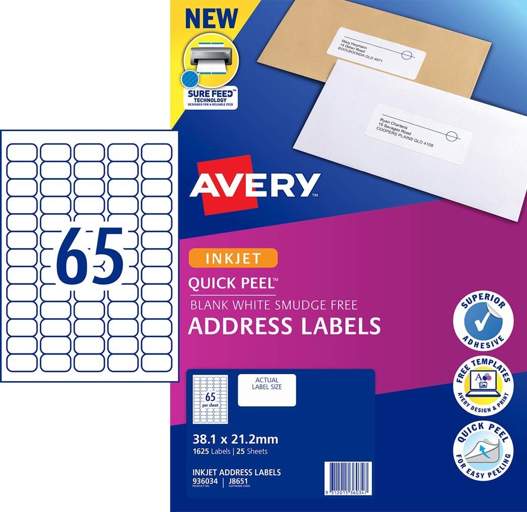 quick peel address labels