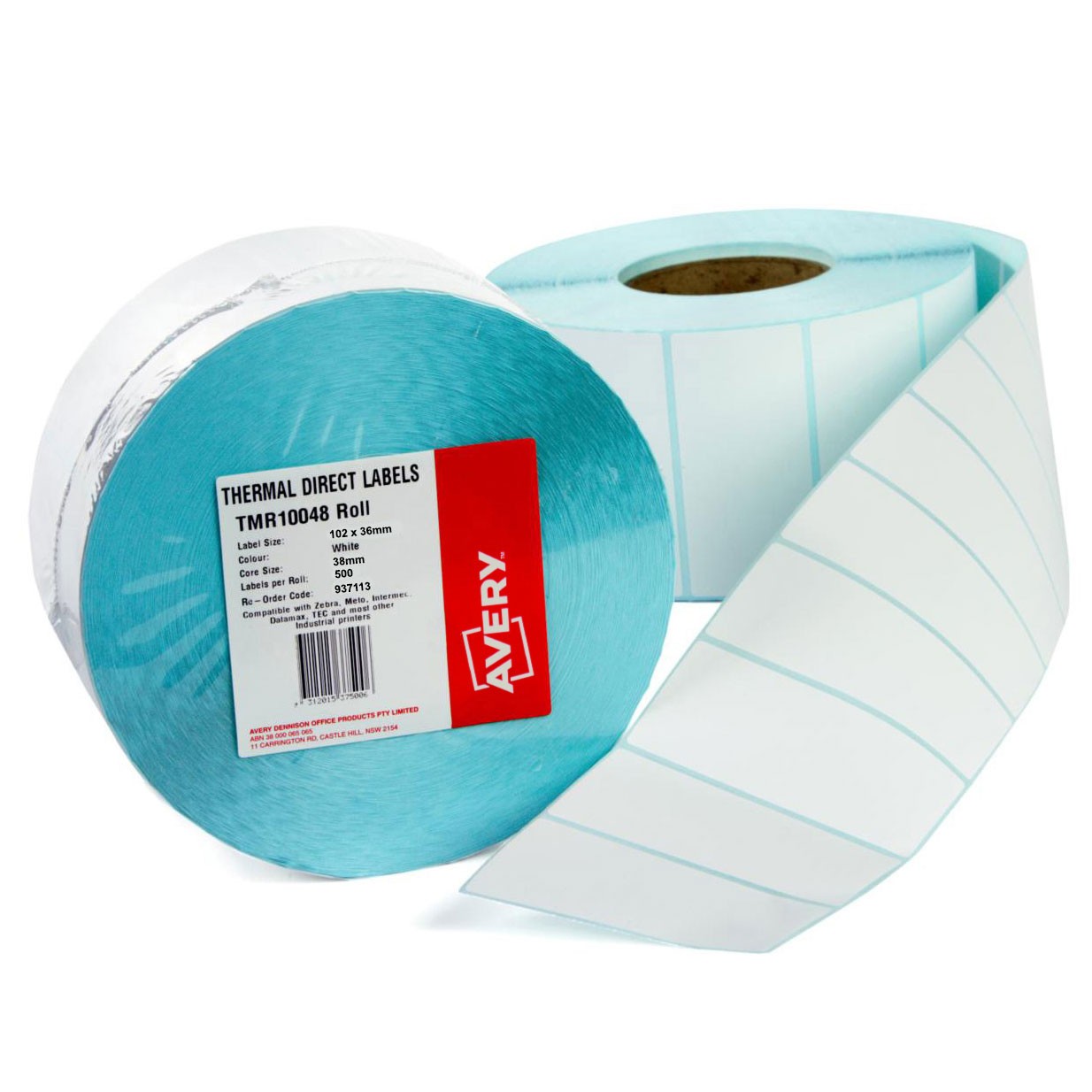 Thermal Roll Labels 937113 Avery Australia