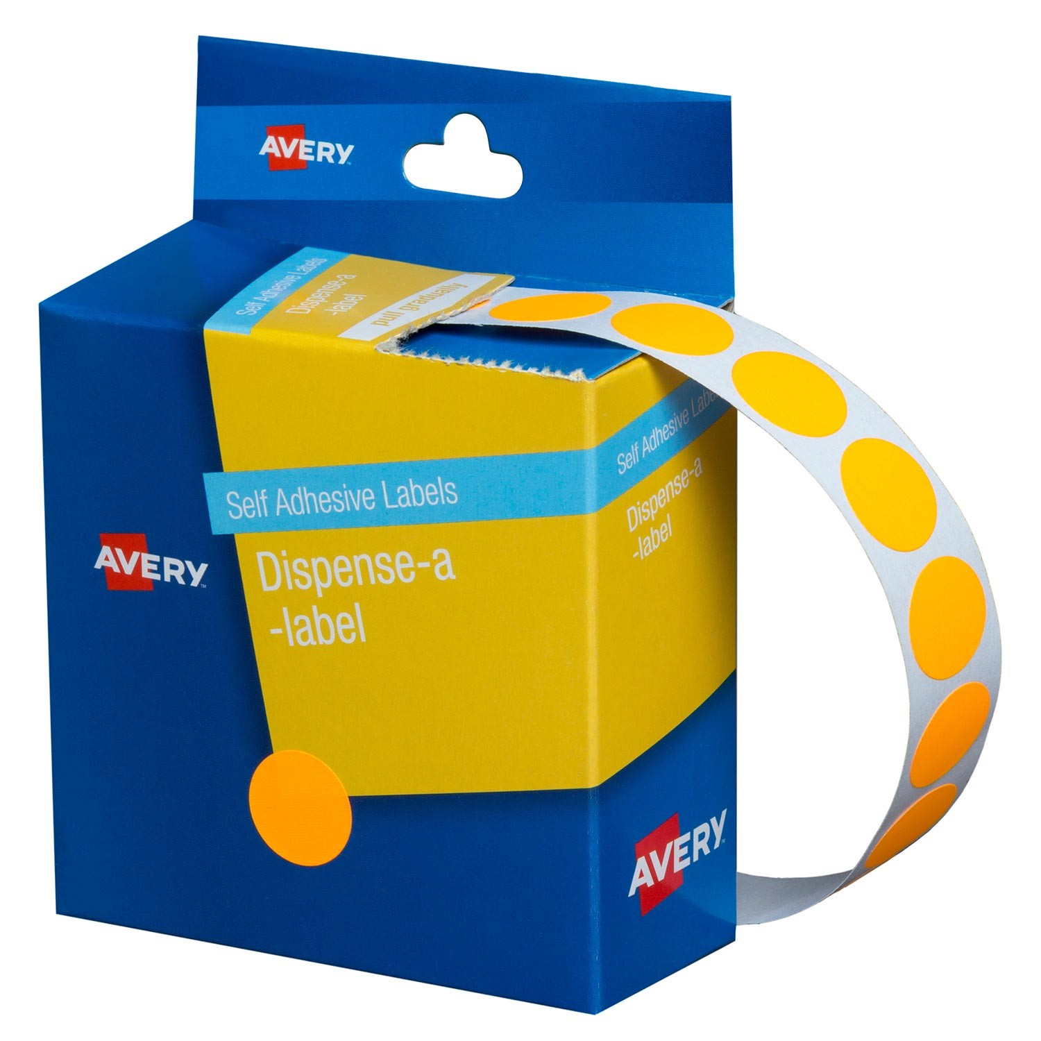 Fluoro Orange Dispenser Dot Stickers | 937300 | Avery Australia