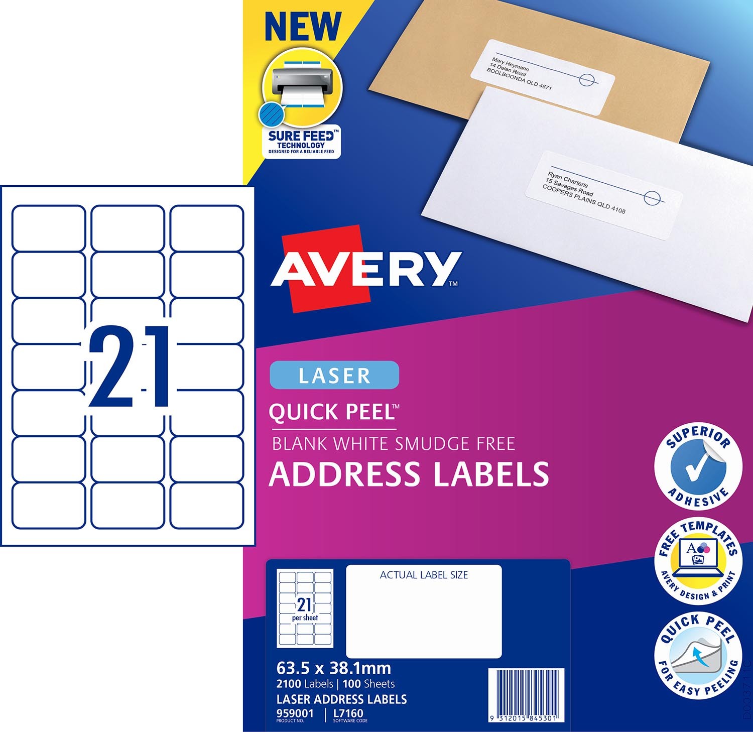 quick peel address labels