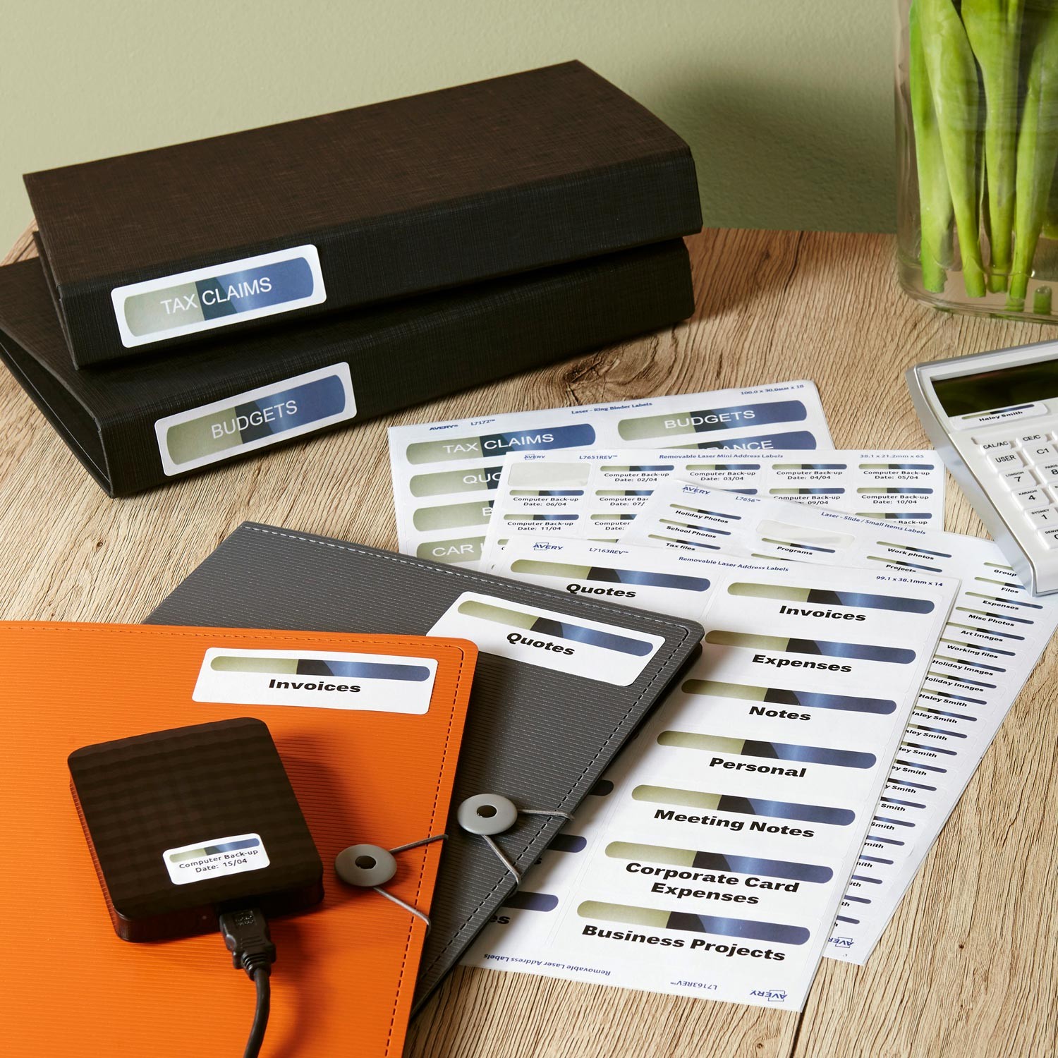 removable multi purpose labels