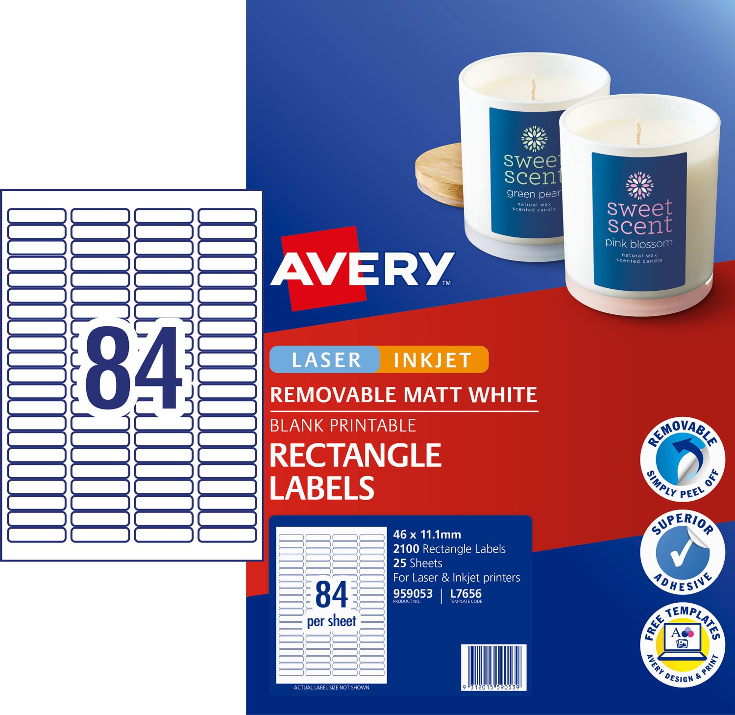 removable multi purpose labels