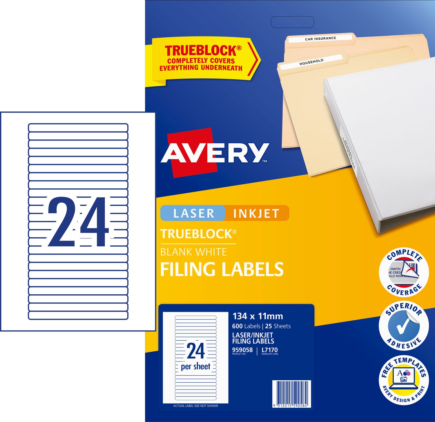 white filing labels 959058 avery australia