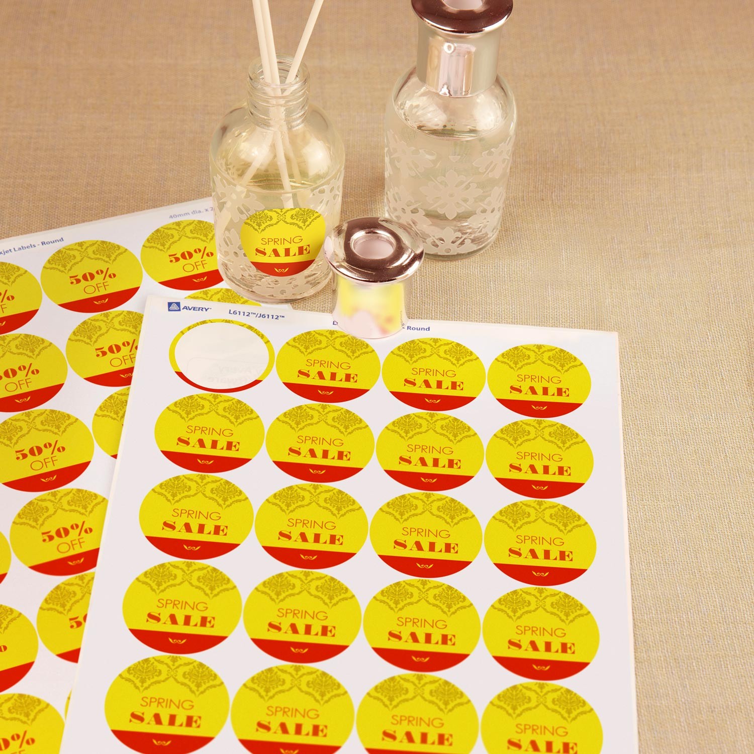 Round Multi-purpose Labels | 959146 | Avery Australia