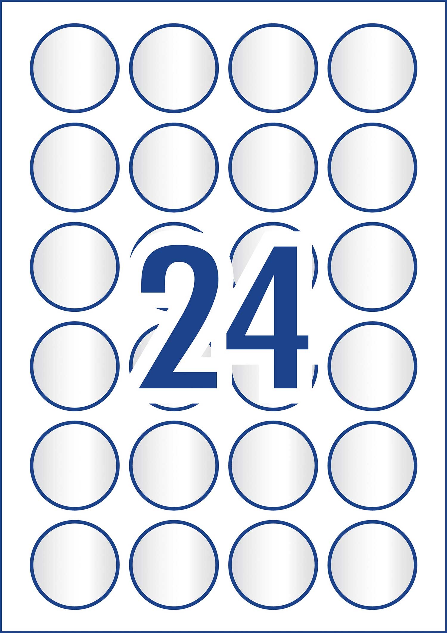 Crystal Clear Round Multipurpose Labels 959164 Avery Australia