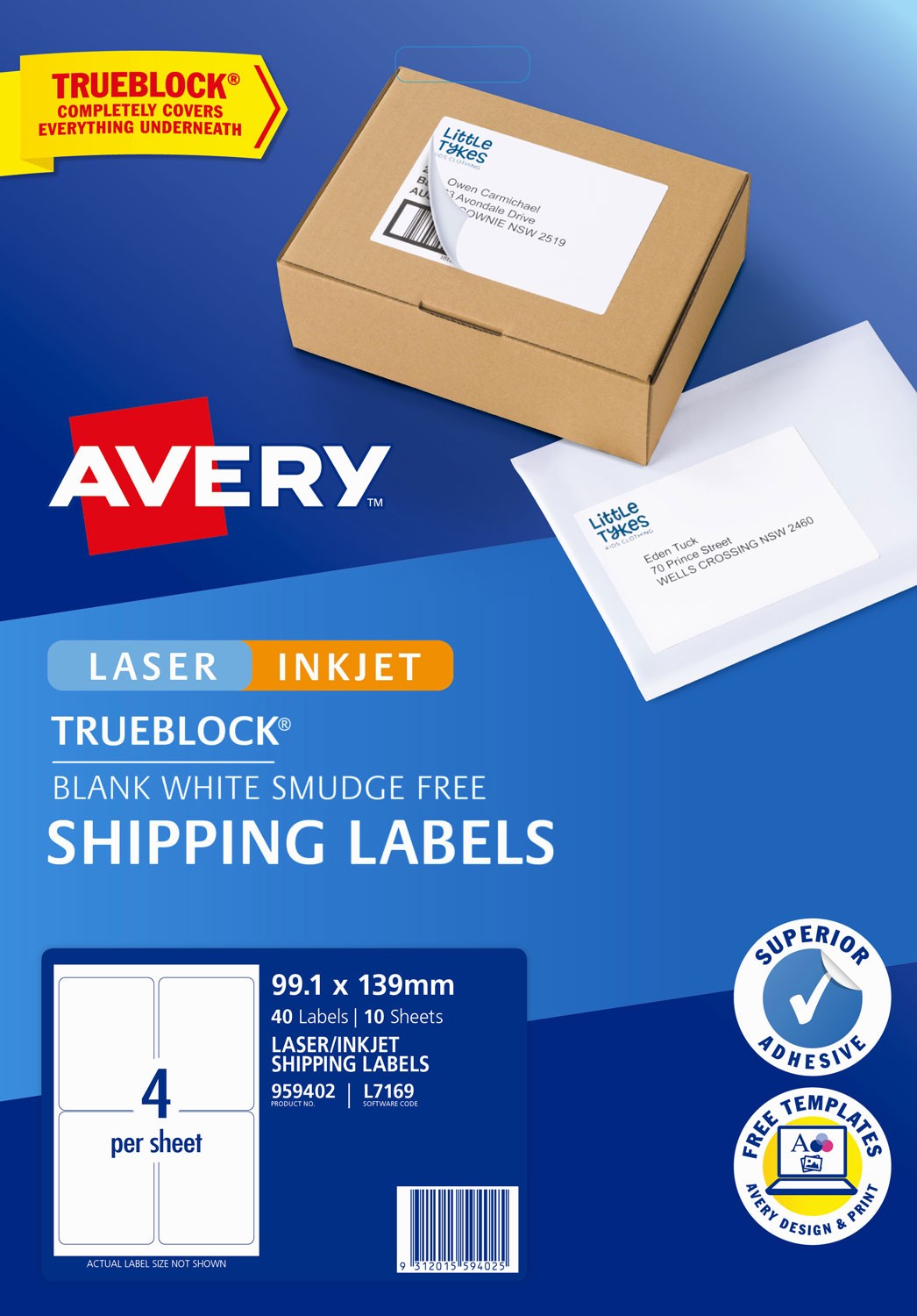 internet shipping labels 959402