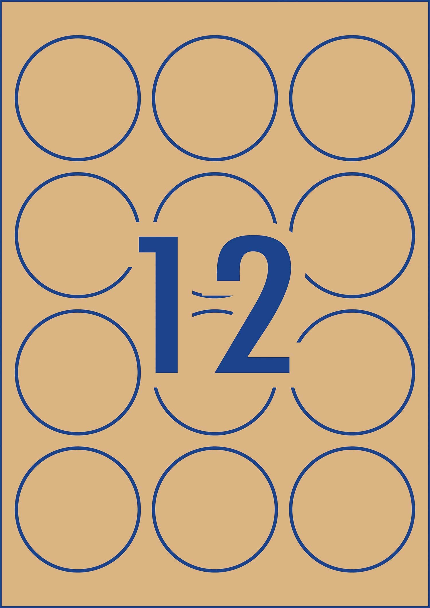 Kraft Brown Round Labels 980002 Avery Australia