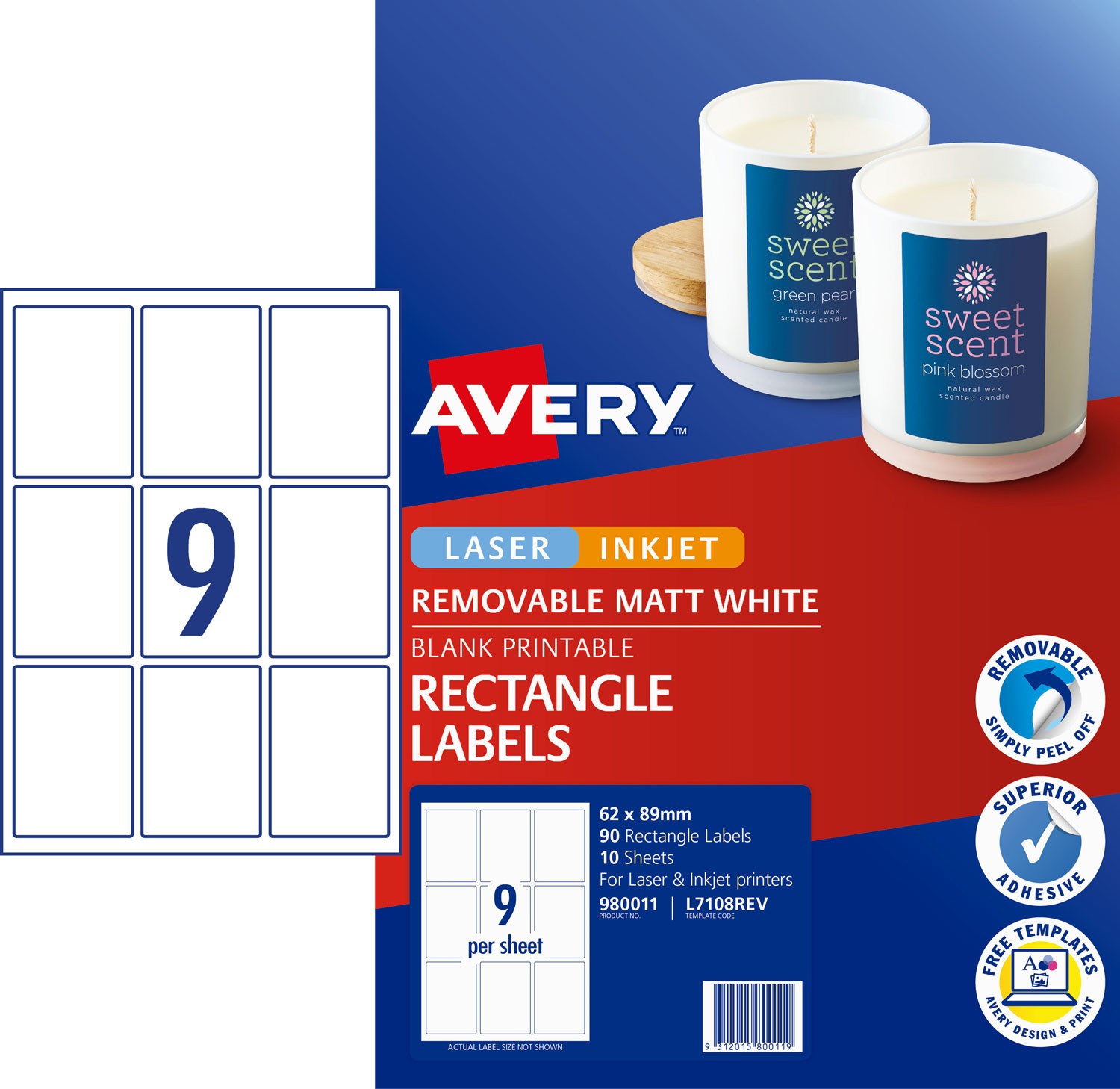 removable rectangle labels 980011 avery australia avery 10 business card template
