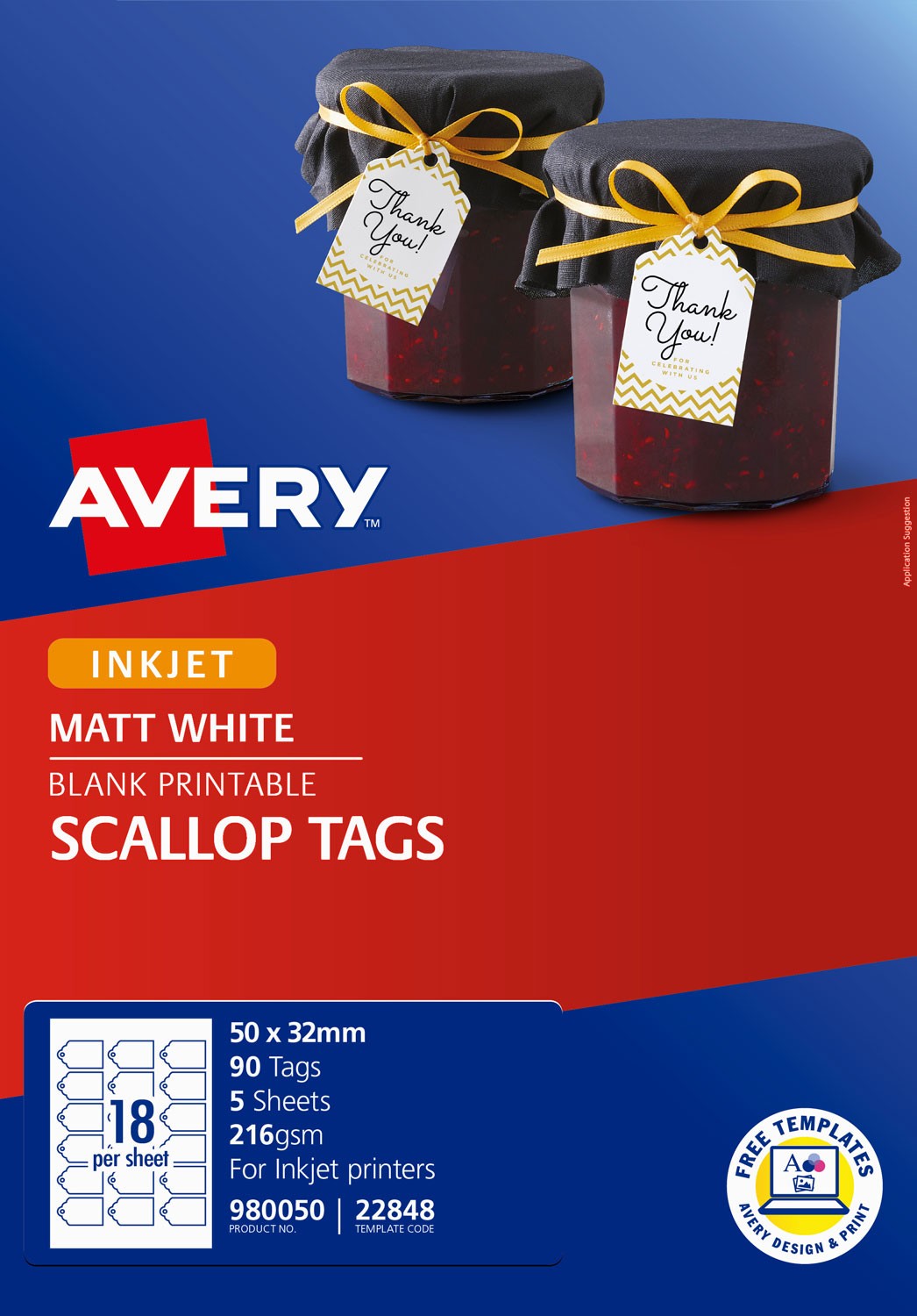 Scalloped Printable Tags 980050 Avery Australia