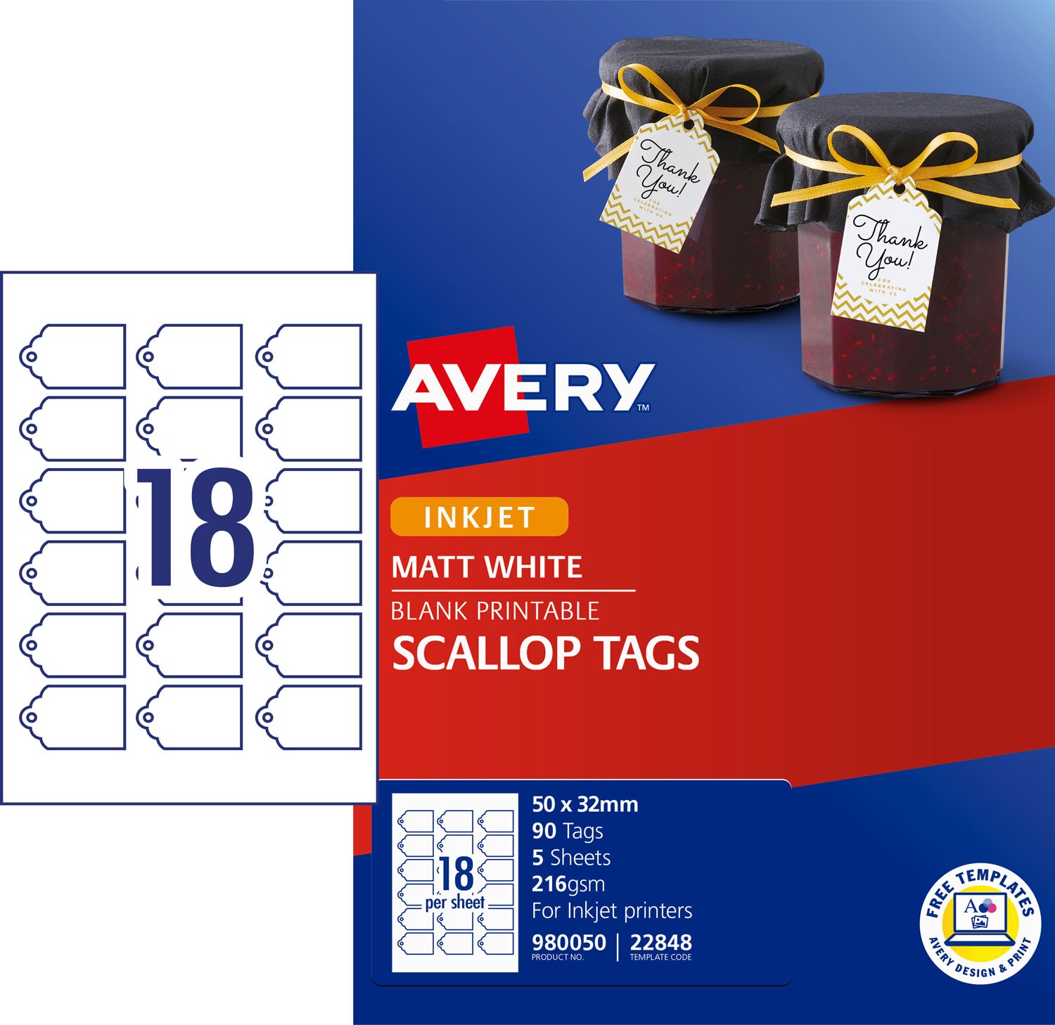 scalloped printable tags 980050 avery australia avery tags template
