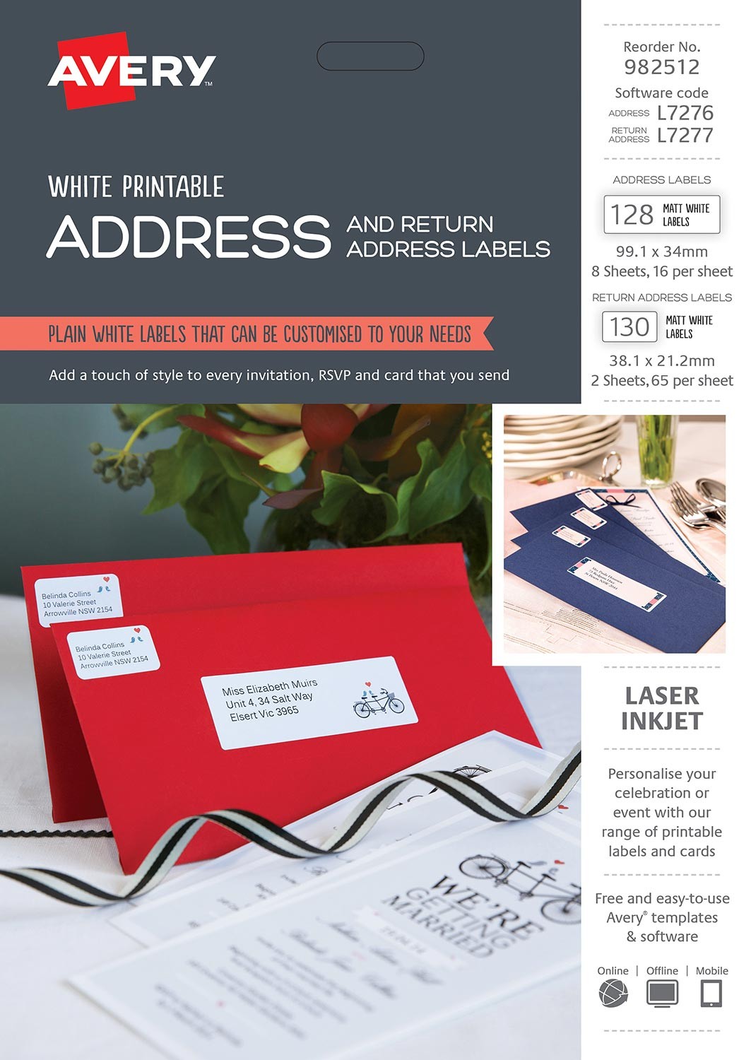 Address Labels Kit | 982512 | Avery Australia