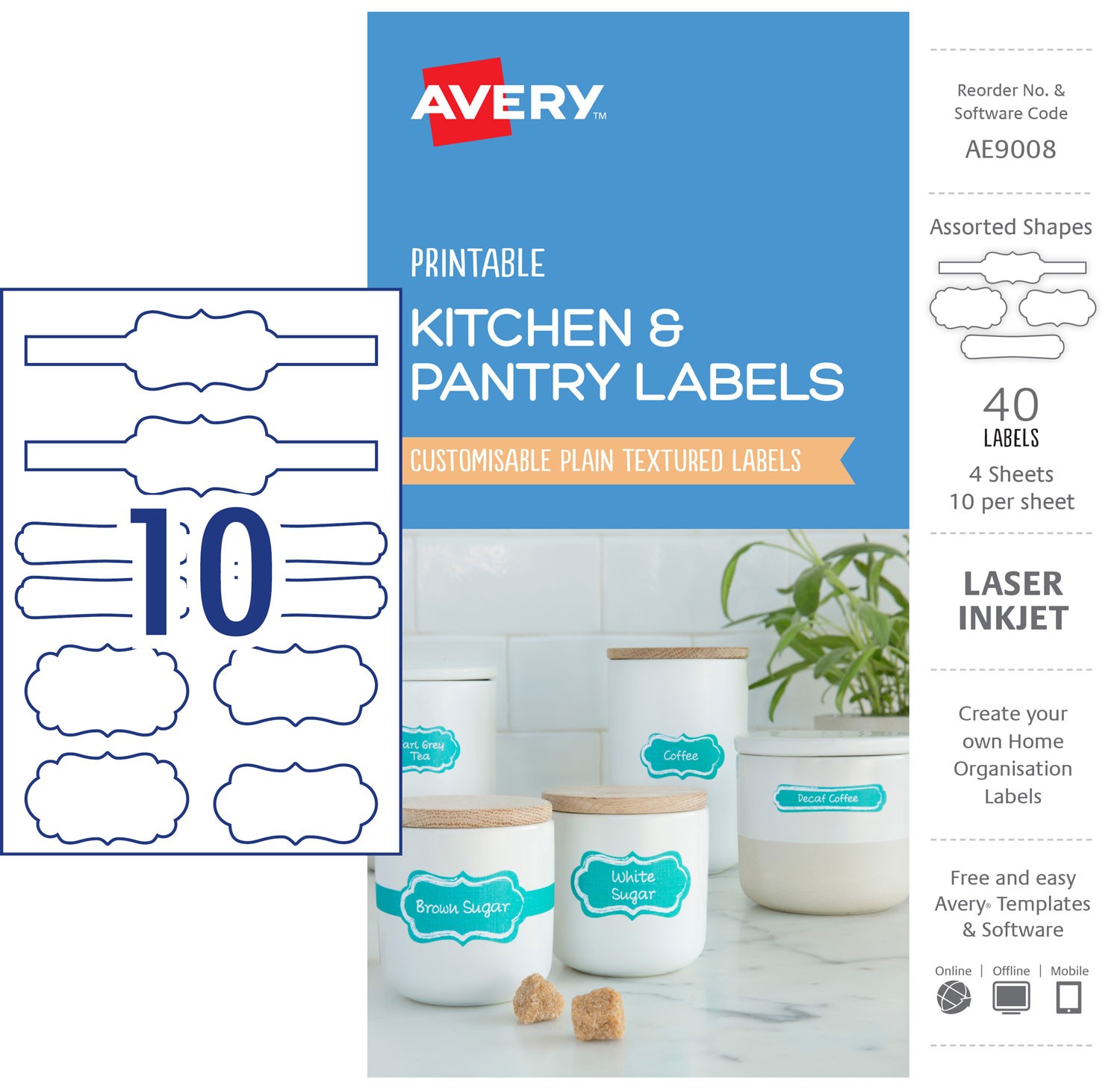 Kitchen Pantry Labels Ae9008 Avery Australia