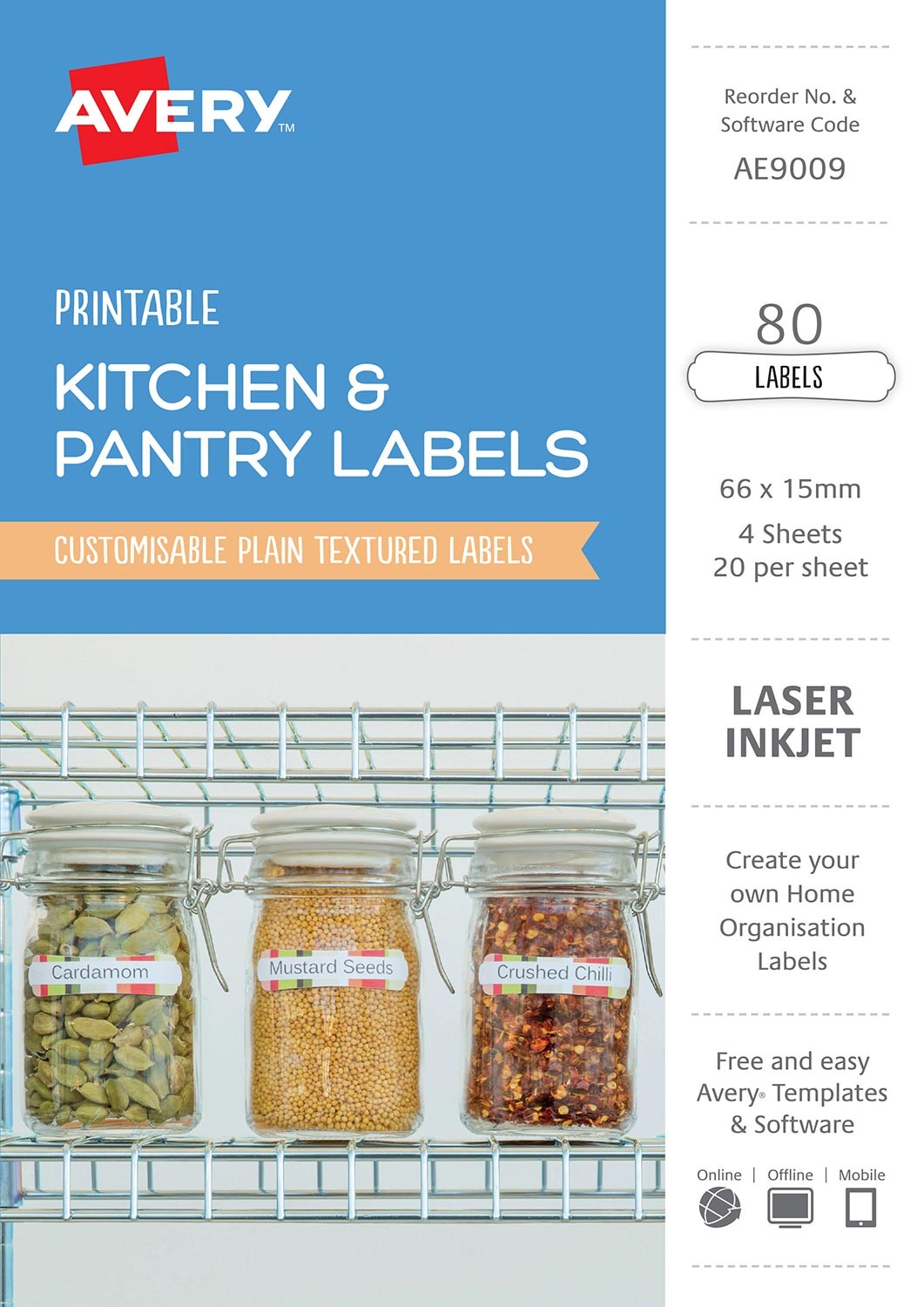 Kitchen Pantry Labels Ae9009 Avery Australia