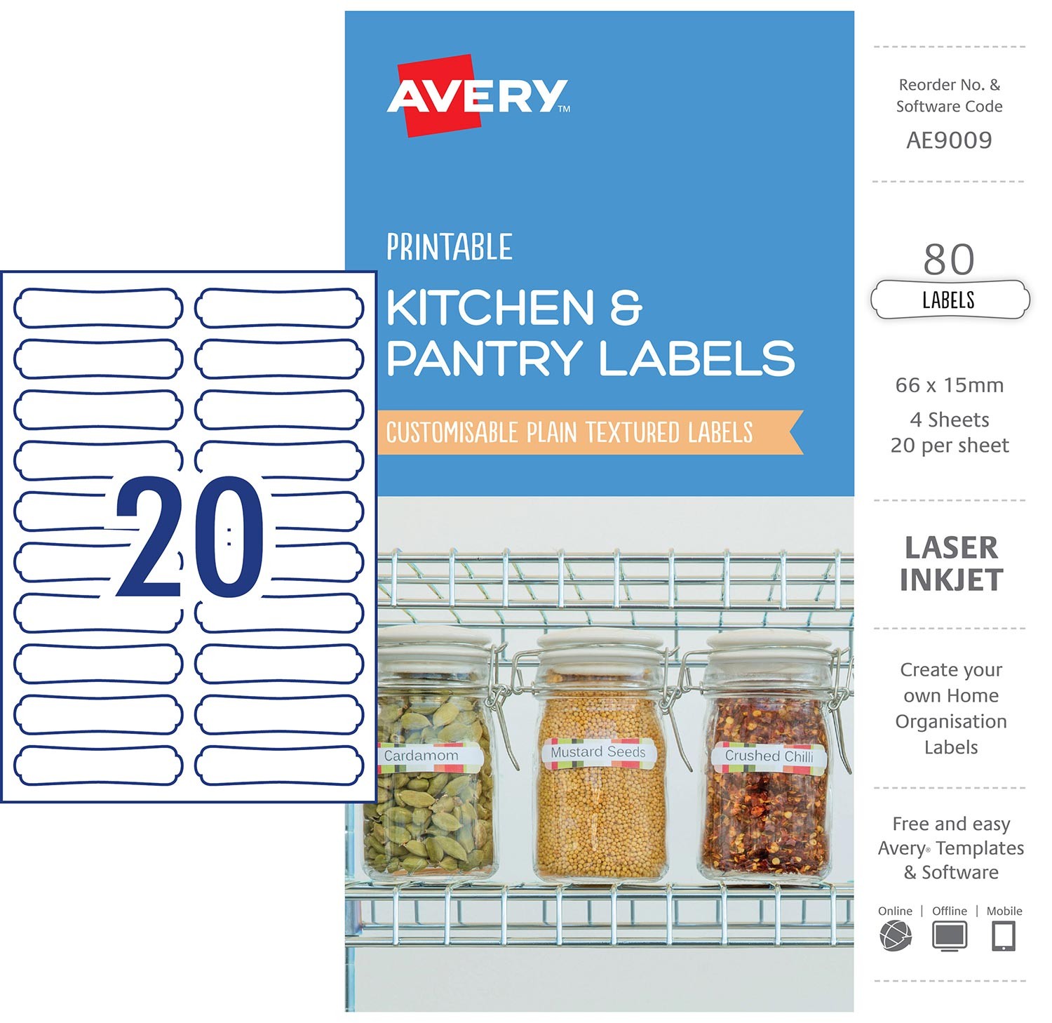 Kitchen Pantry Labels Ae9009 Avery Australia