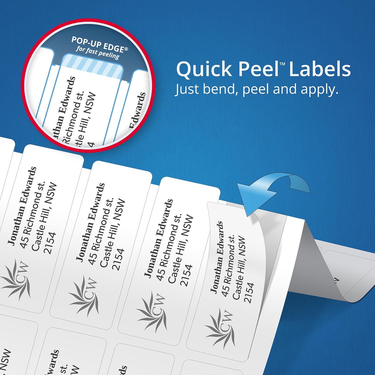 address labels with quick peel 959004 avery australia