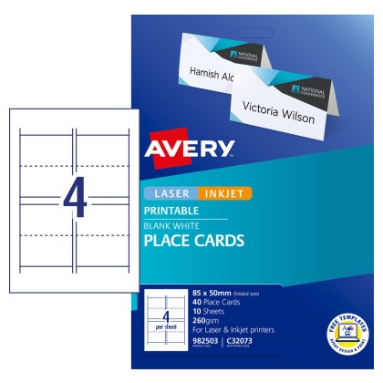 Delegate Cards & Place Cards | Print Your Own | Avery