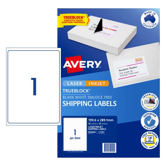 eCommerce Shipping Labels | 959403 | Avery Australia