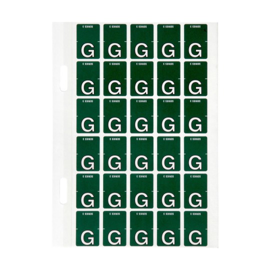 G Top Tab Colour Coding Labels 44407