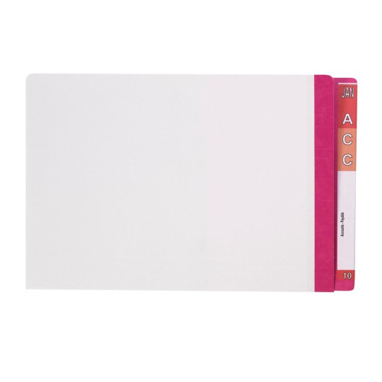 White Shelf Lateral File with Pink Tab 42430