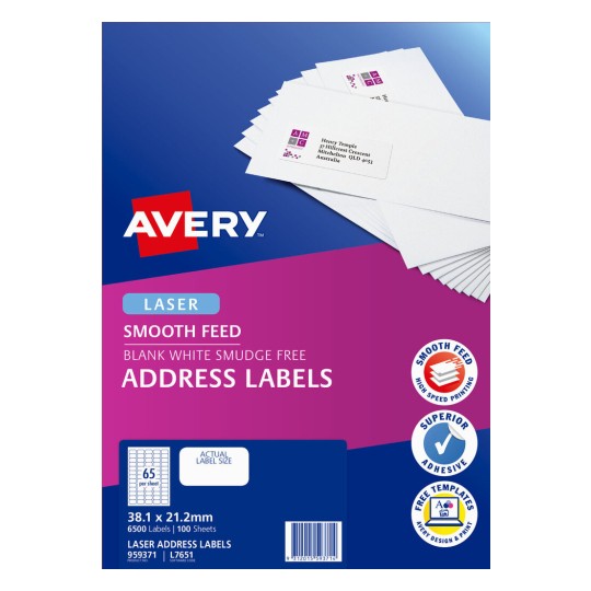 Address Labels with Smooth Feed 959371