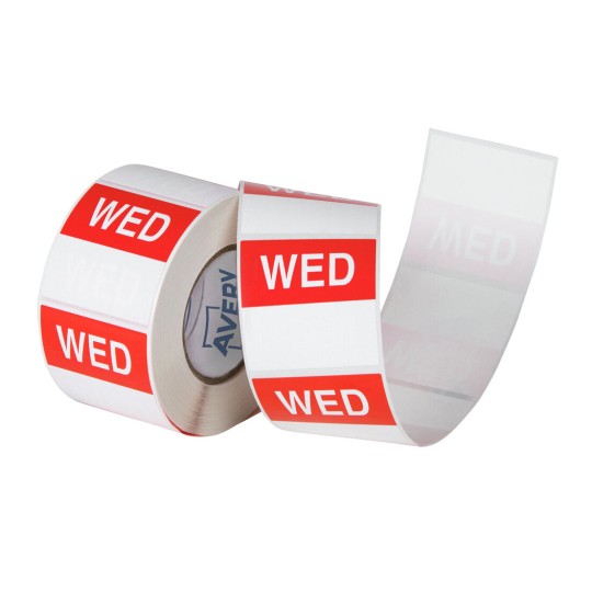 Wednesday Day Labels, 40 x 40mm 937338
