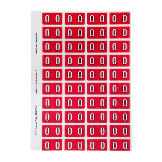 0 Side Tab Colour Coding Labels 44528