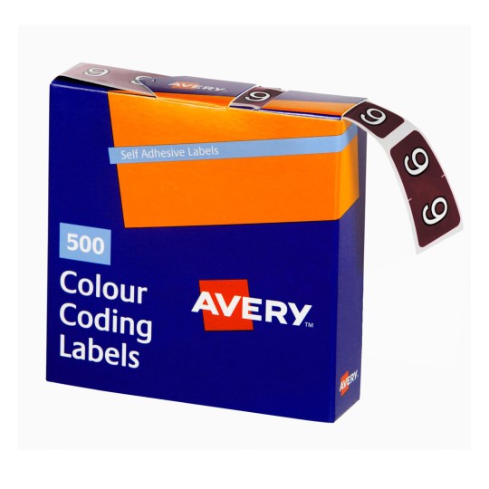 9 Side Tab Colour Coding Labels 43249