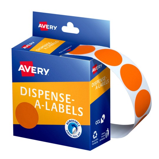 Orange Dispenser Dot Stickers 937248