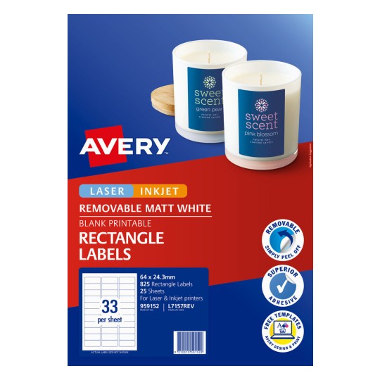 Removable Multi-purpose Labels 959152