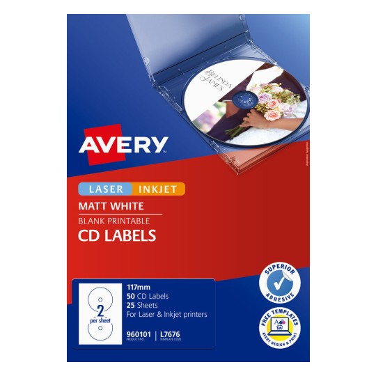 White CD Labels 960101