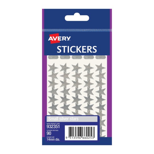 Silver Star Stickers, 932351