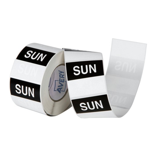 Sunday Day Labels, 40 x 40mm 937342