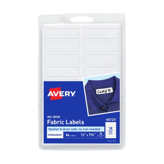 No-Iron Fabric Labels 40720