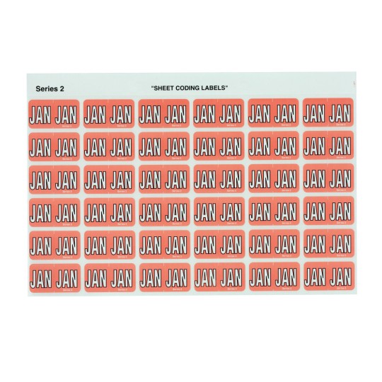 Jan Side Tab Coding Labels 43401