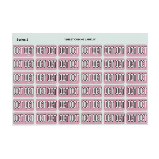 Oct Side Tab Coding Labels 43410