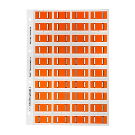 I Side Tab Colour Coding Labels 44509