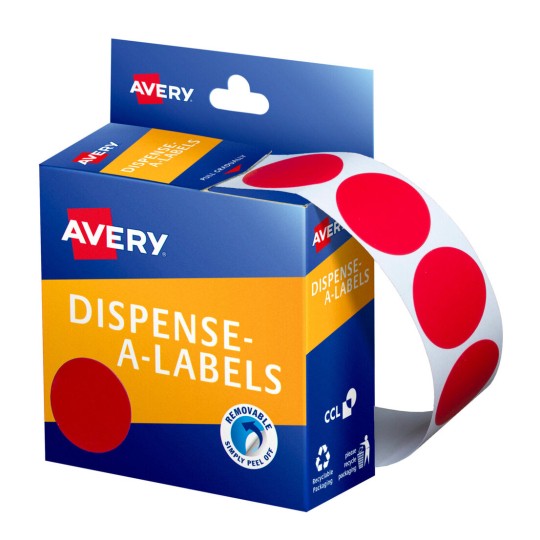Red Dispenser Dot Stickers 937243