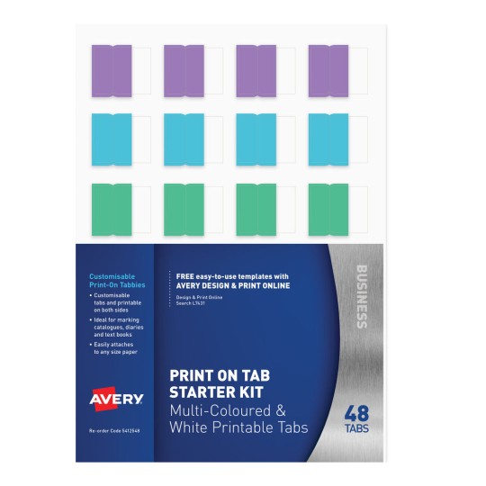 Print on Tabs, Starter Kit, 96 Tabs 5412548