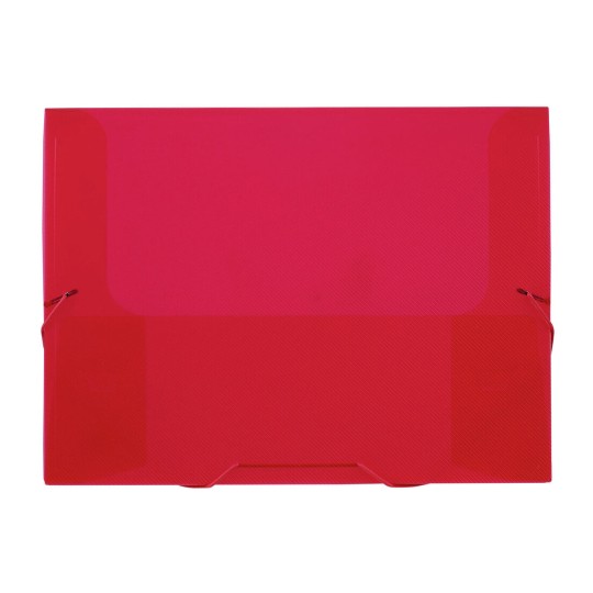 Translucent Red Plastic Document File 47709